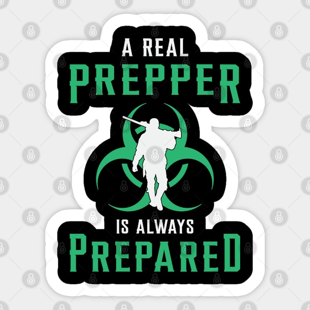 Prepper Apocalypse Survival Doomsday Prepping Gift Sticker by T-Shirt.CONCEPTS